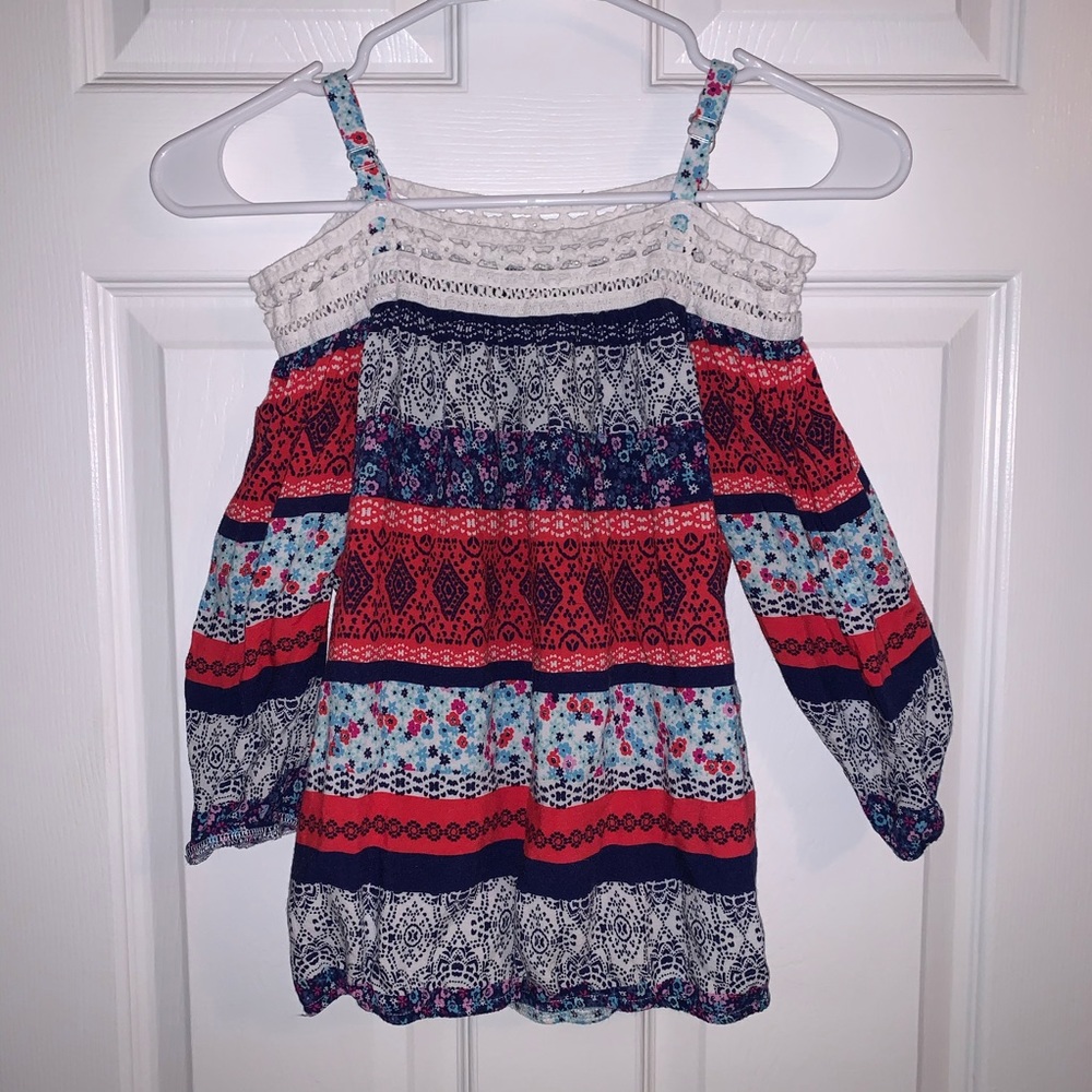Red White And Blue Longsleeve Shirt